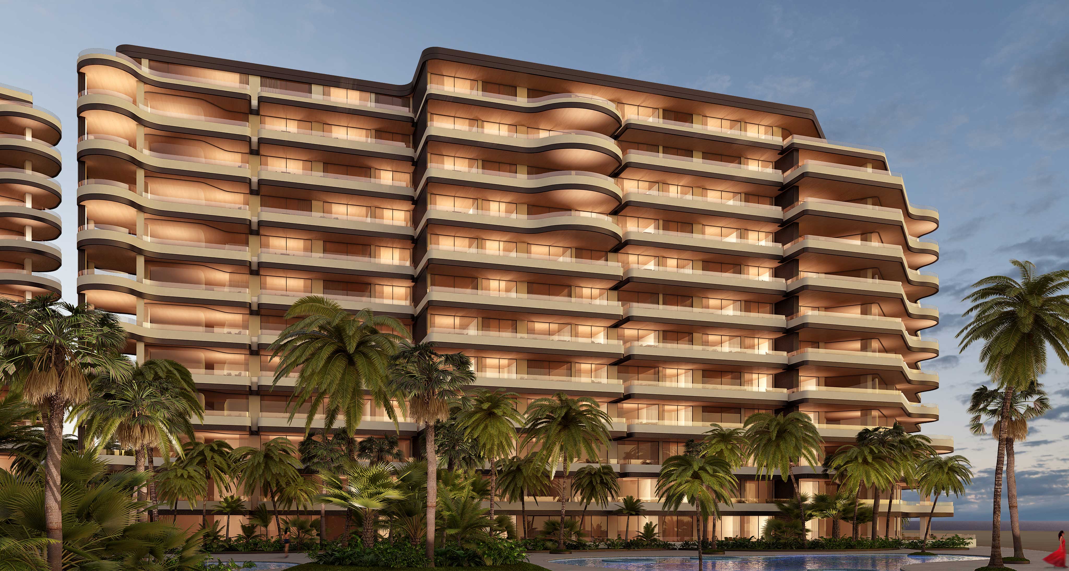 Barcelona Evening Rendering