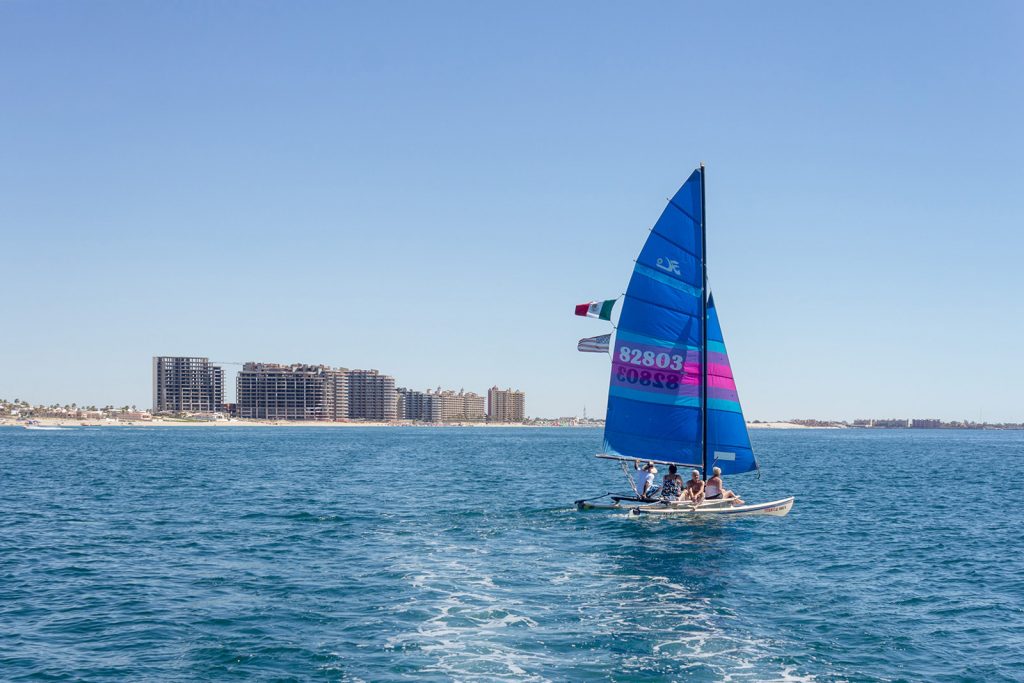 yacht in the sea