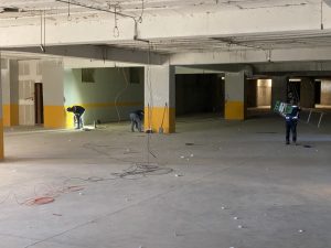 Concrete-work-and-drywalling-in-the-underground-parking-area.-scaled